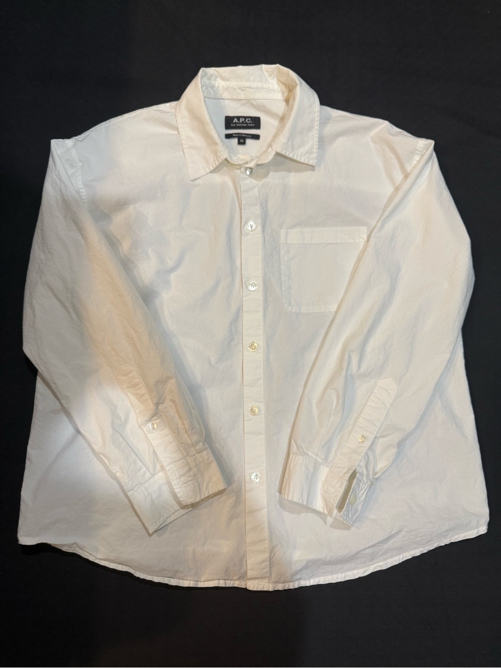 A.P.C. Women’s White Button-Down Shirt